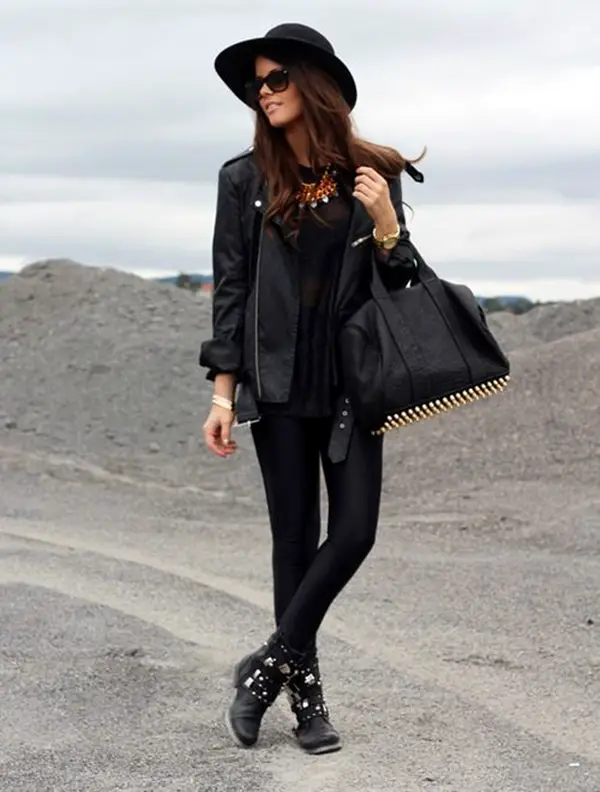 All Black Outfits Ideas for Teens (46)