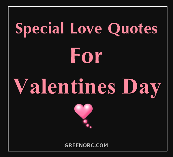 Special Love Quotes For Valentines Day