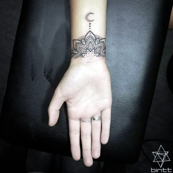 Mandala Tattoo On Wrist - Tattoos Designs