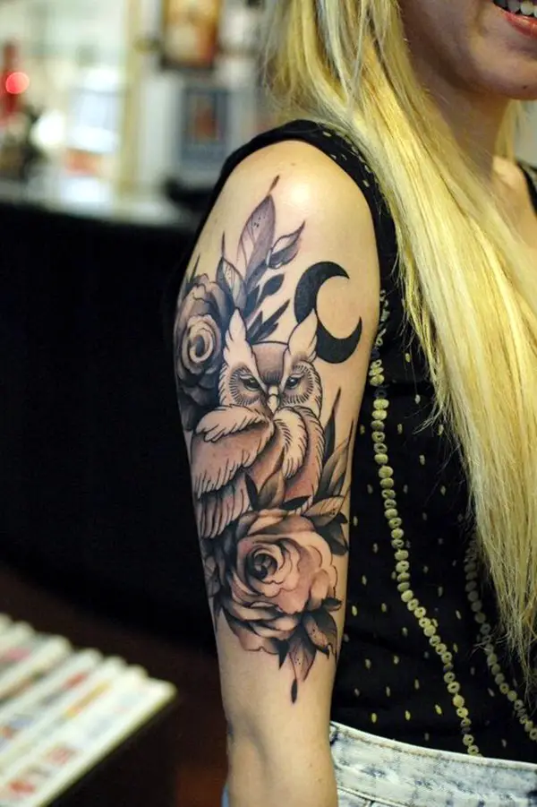 Black And Grey Tattoo Ideas For Girls (3)