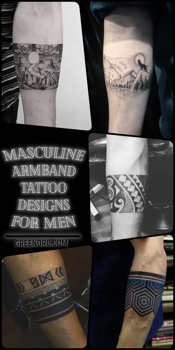 Cool armband tattoo design for men on Craiyon