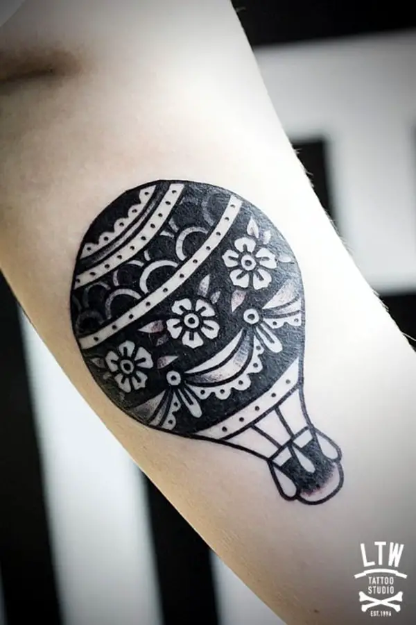 35 Poetic Hot Air Balloon Tattoos  Tattoodo