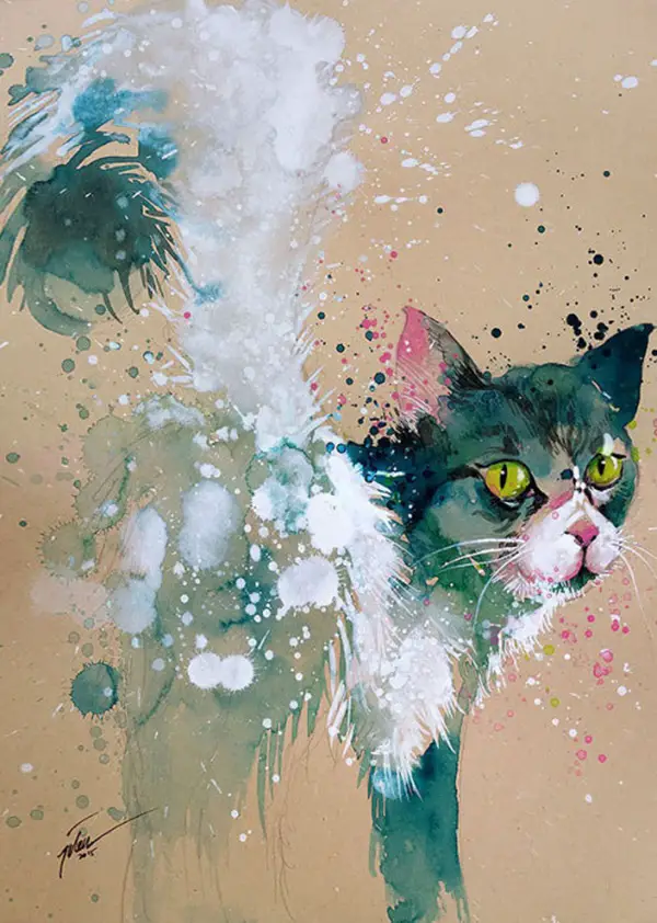 Adorable-Animal-Watercolor-Paintings