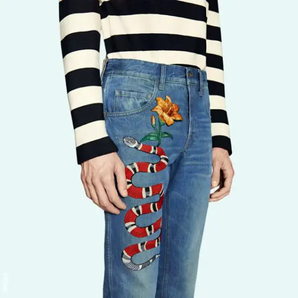 DIY Embroidery Jeans Examples