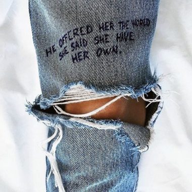 25 diy embroidery jeans examples you can try at home  greenorc 25 diy embroidery jeans examples you can try at home  greenorc