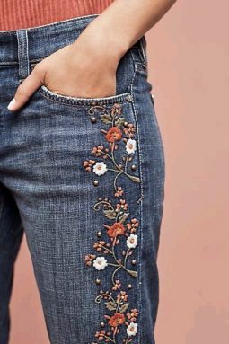 39+ Embroidered Jeans Diy Pics