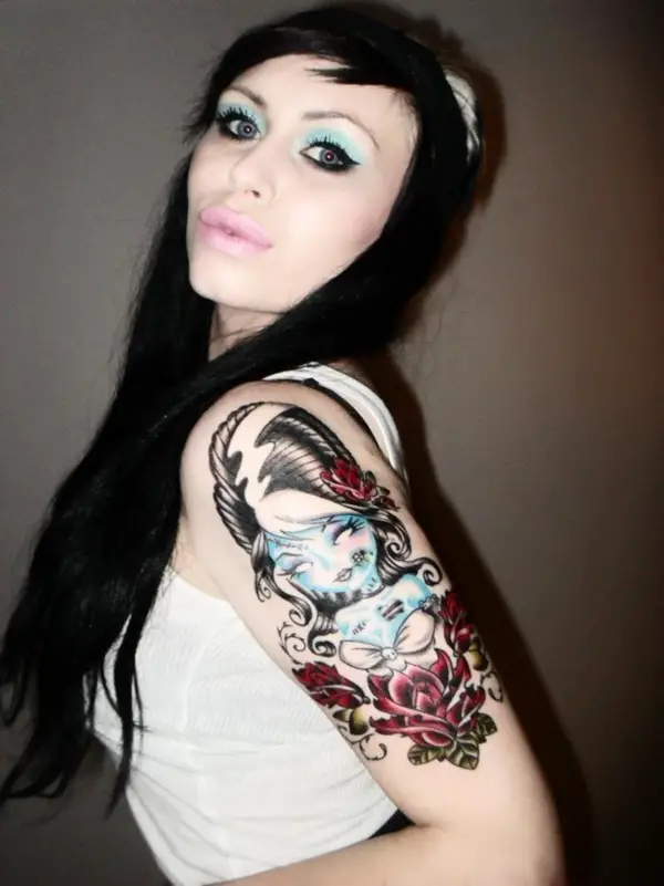 Cute-Sleeve-Tattoos-For-Girls