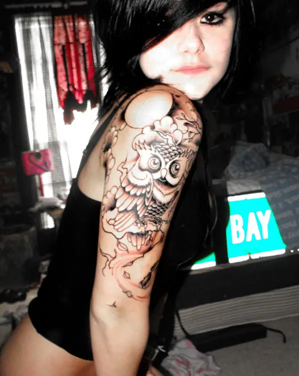 Cute-Sleeve-Tattoos-For-Girls