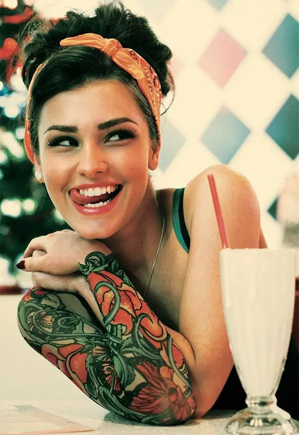 Cute-Sleeve-Tattoos-For-Girls