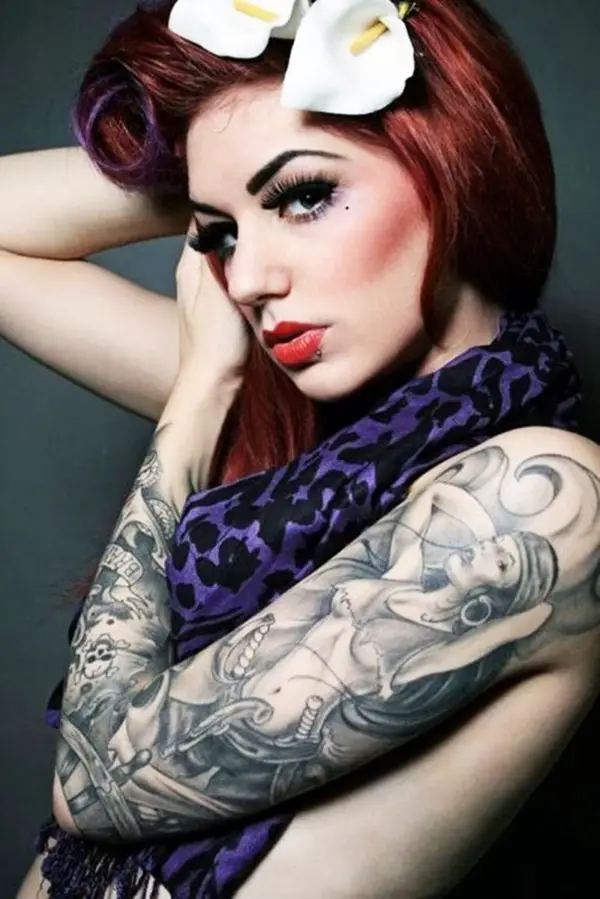 Cute-Sleeve-Tattoos-For-Girls