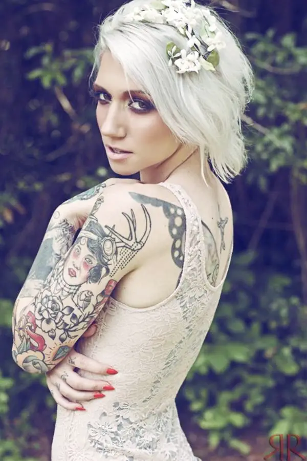 Cute-Sleeve-Tattoos-For-Girls