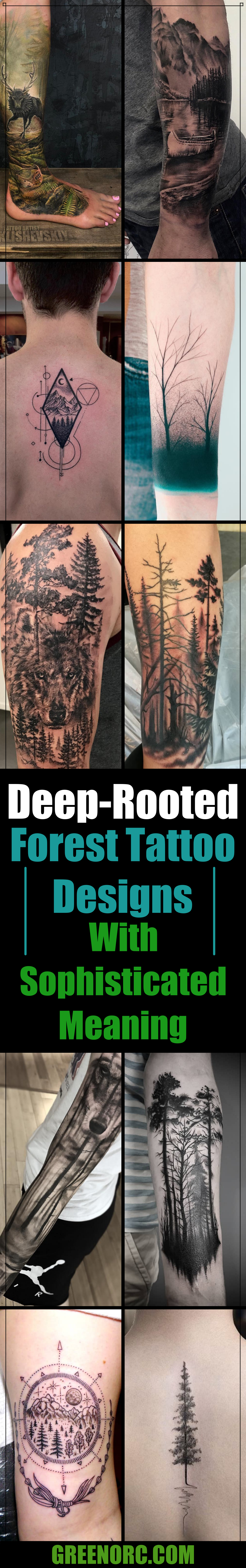 Deep-rooted Forest Tattoo Designs With Sophisticated Meaning