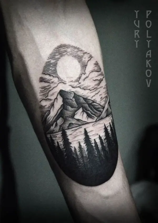 Deep-rooted Forest Tattoo Designs With Sophisticated Meaning