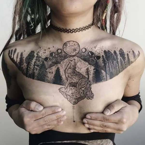 Deep-rooted Forest Tattoo Designs With Sophisticated Meaning