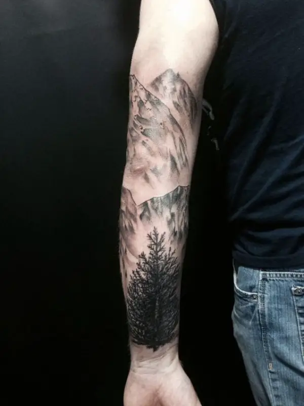 Deep-rooted Forest Tattoo Designs With Sophisticated Meaning