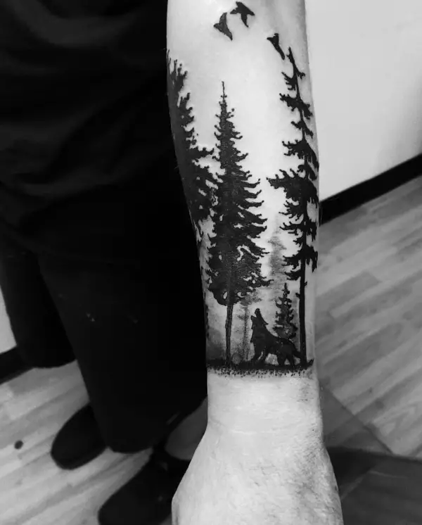 Deep-rooted Forest Tattoo Designs With Sophisticated Meaning