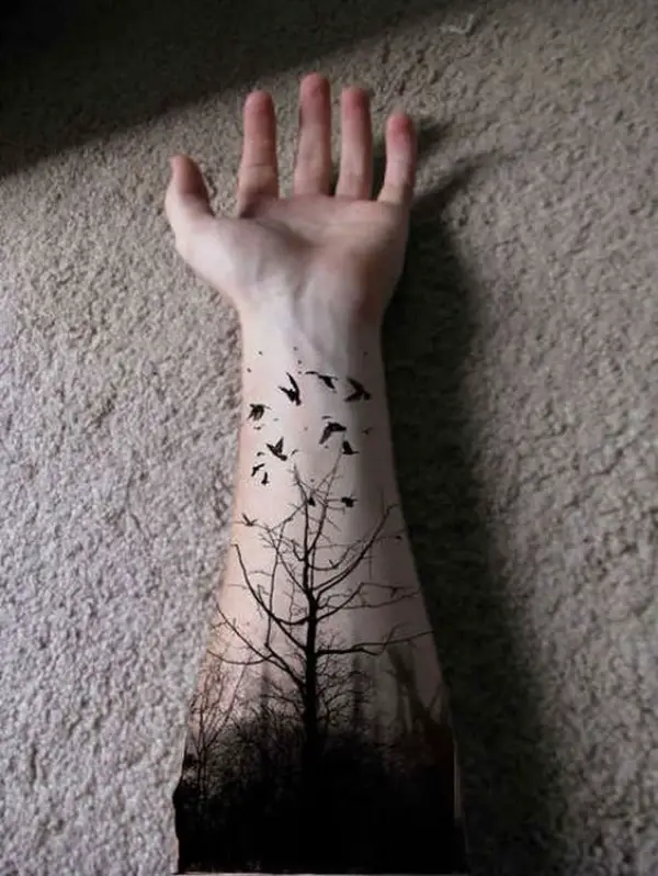 Deep-rooted Forest Tattoo Designs With Sophisticated Meaning