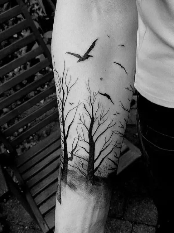 Deep-rooted Forest Tattoo Designs With Sophisticated Meaning