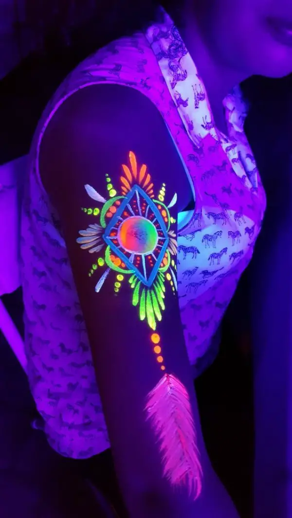 Futuristic Glow In Dark Tattoo Ideas