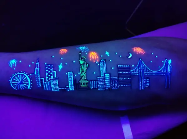 Futuristic Glow In Dark Tattoo Ideas