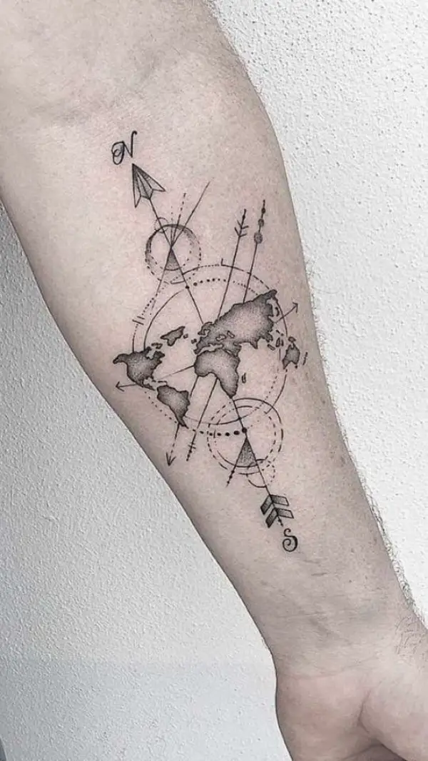 Inspiring Travel Tattoo Ideas For Wanderers