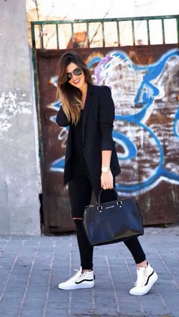 Ways to Wear Sneakers with Work Outfits