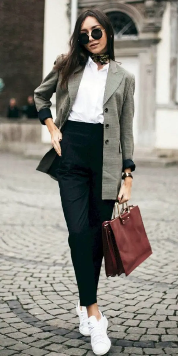 Ways to Wear Sneakers with Work Outfits