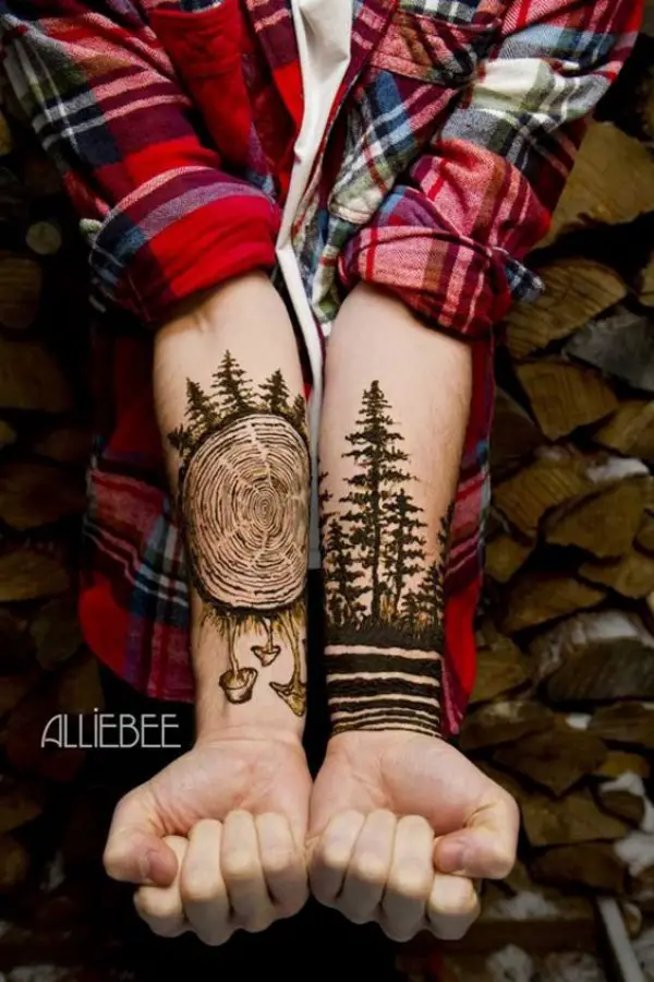 Deep-rooted Forest Tattoo Designs With Sophisticated Meaning