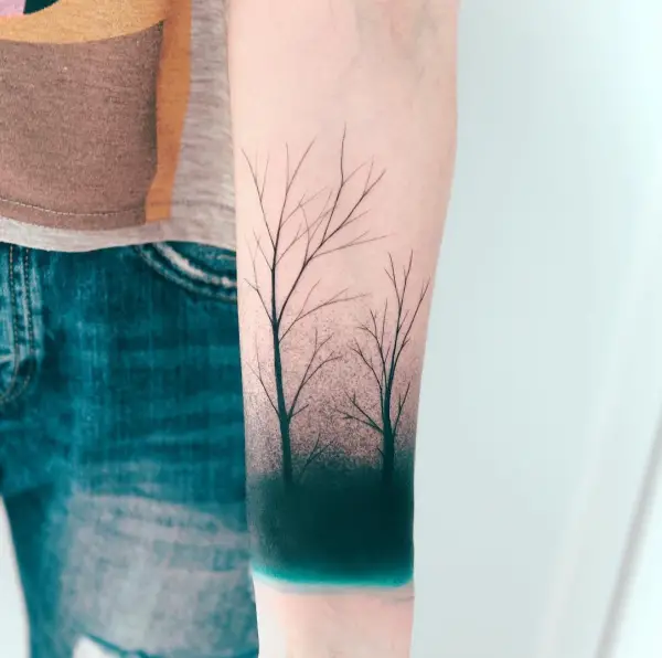 Deep-rooted Forest Tattoo Designs With Sophisticated Meaning