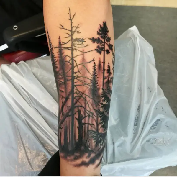 Deep-rooted Forest Tattoo Designs With Sophisticated Meaning