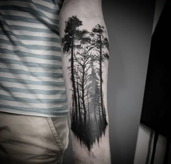 Deep-rooted Forest Tattoo Designs With Sophisticated Meaning