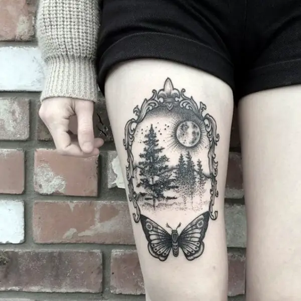 Deep-rooted Forest Tattoo Designs With Sophisticated Meaning