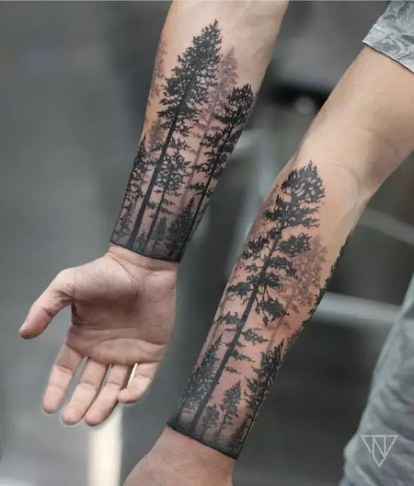 Deep-rooted Forest Tattoo Designs With Sophisticated Meaning