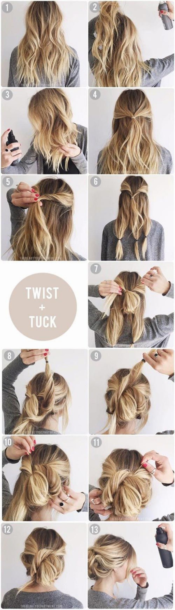 30 Easy Hairstyles for Long Hair with Simple Instructions Hair Adviser