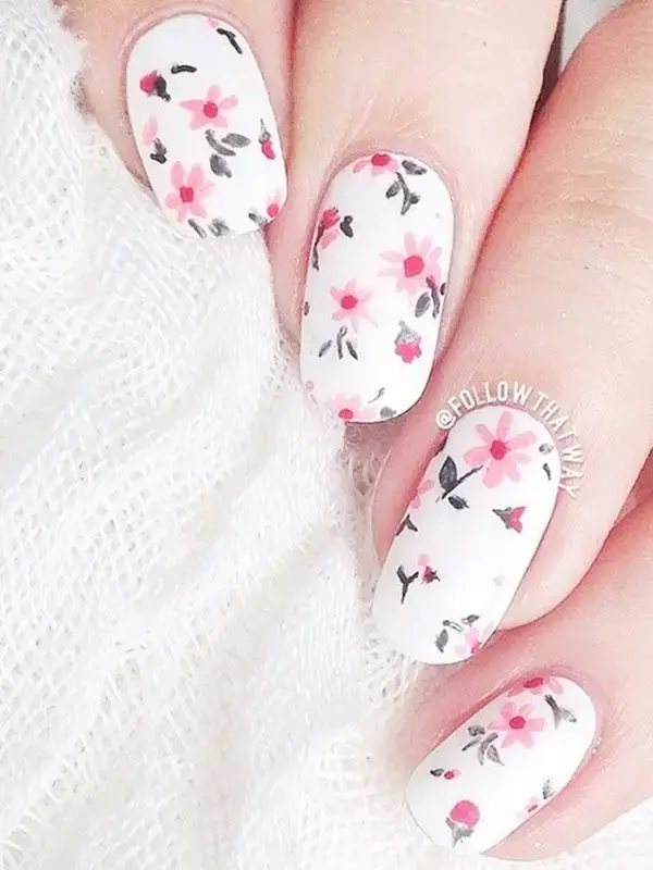 Cute Floral Nail Art Designs For This Autumn