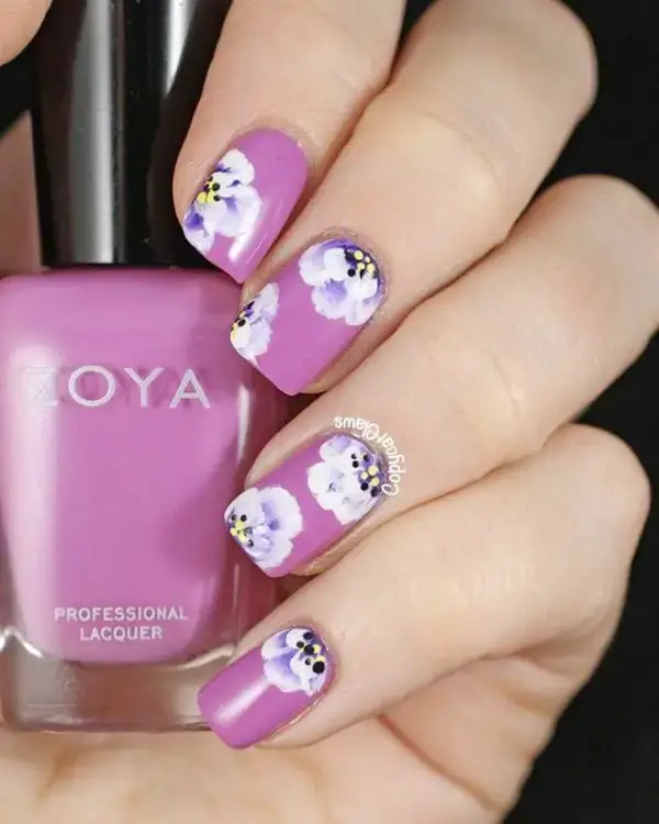 Cute Floral Nail Art Designs For This Autumn