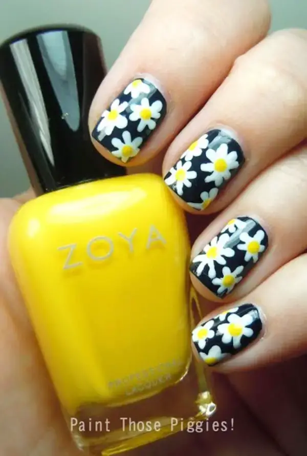 Cute Floral Nail Art Designs For This Autumn