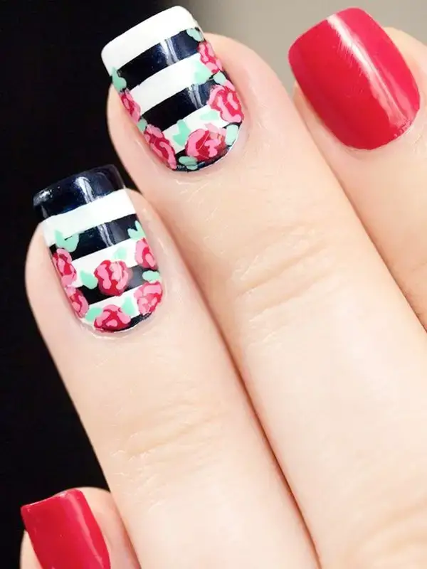 Cute Floral Nail Art Designs For This Autumn