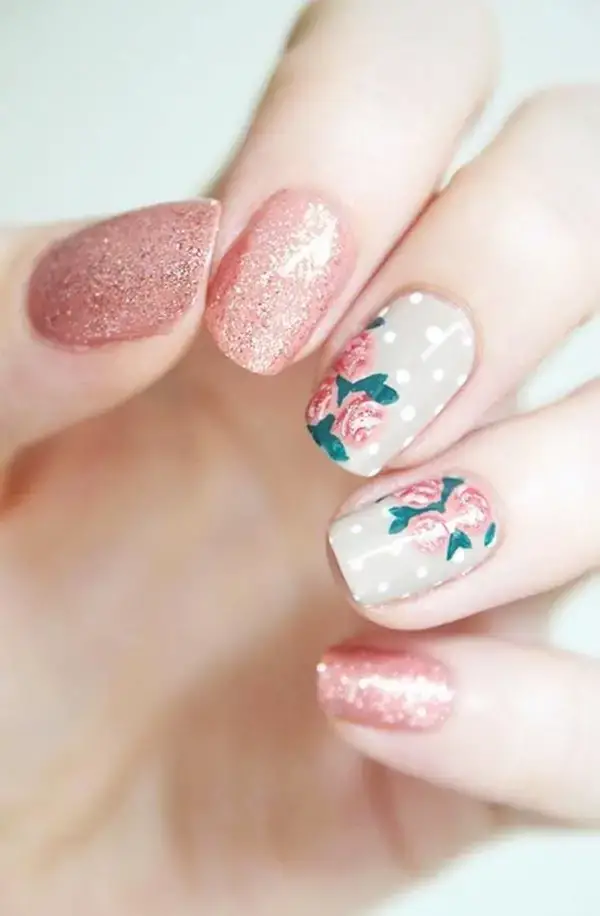 Cute Floral Nail Art Designs For This Autumn