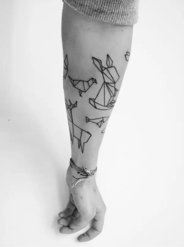 Geometric Animal Tattoo Ideas