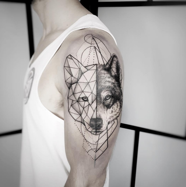 Geometric Animal Tattoo Ideas