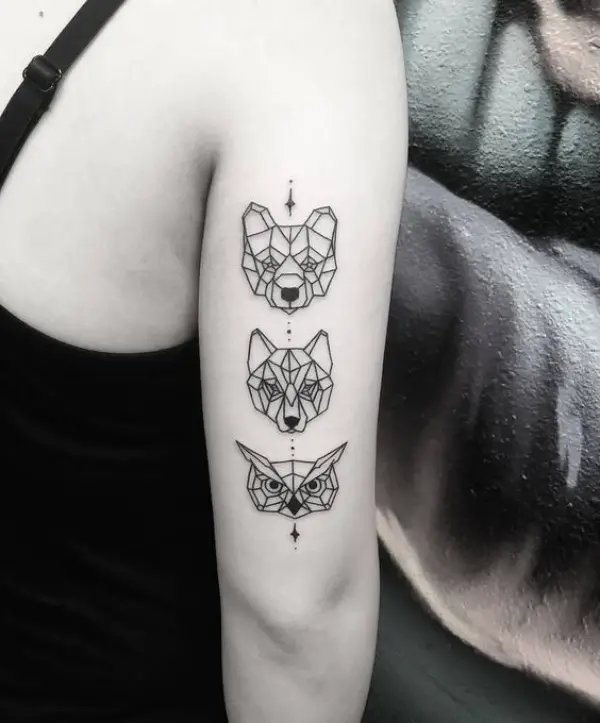 Geometric Animal Tattoo Ideas