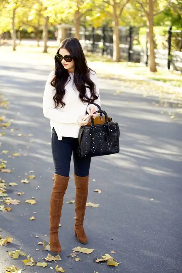 Cozy Knee High Boots Outfits to Copy ASAP
