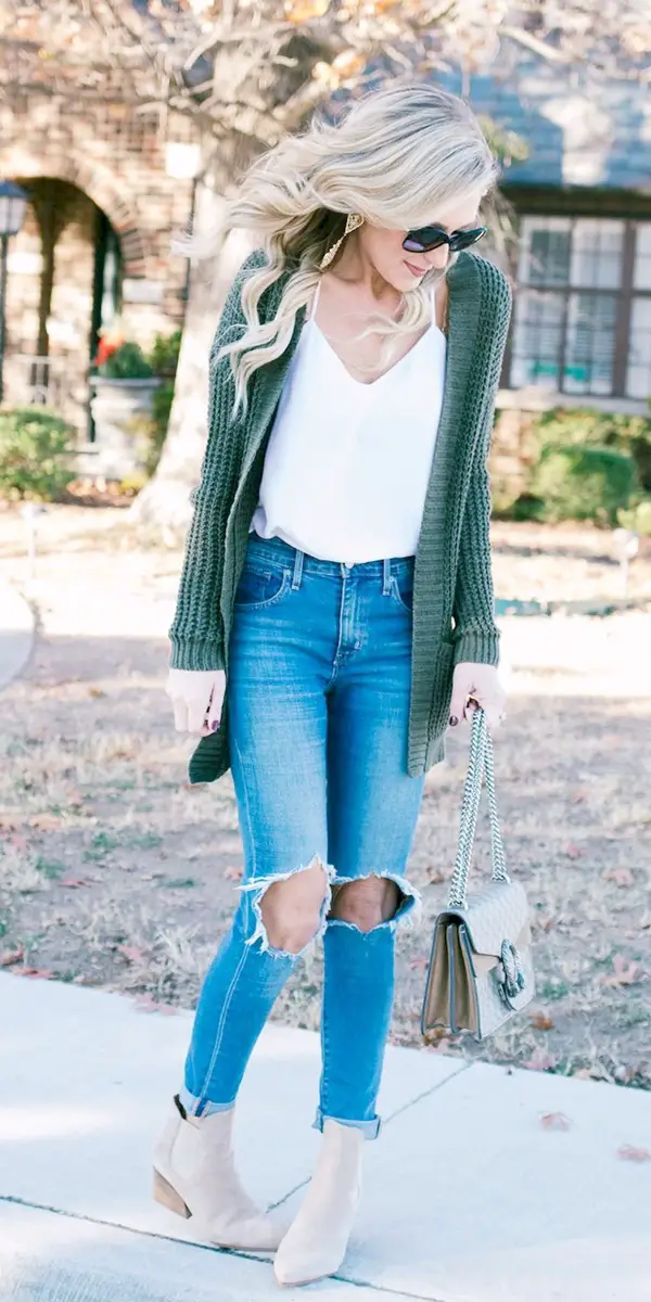 40 Beautiful Cardigan Outfits You Must Try - Greenorc