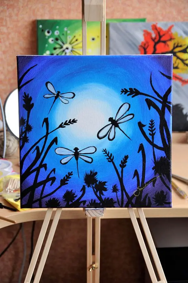 Easy Acrylic Canvas Painting Ideas for Beginners 3 - Delcie