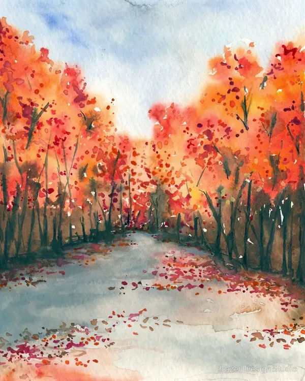 Easy watercolor painting ideas  Easy watercolor, Landscape paintings, Watercolor  paintings easy