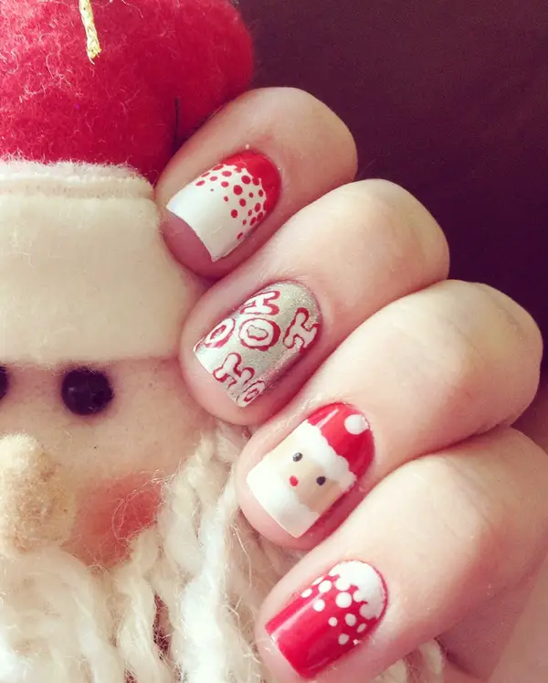 40 Elegant Christmas Nail Art Designs - Greenorc