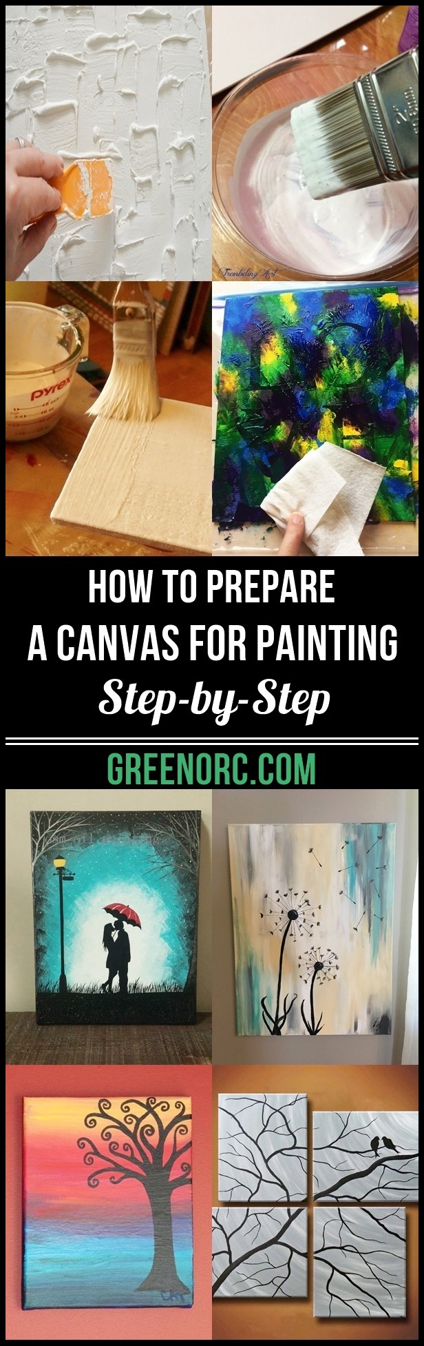 How to Prepare a Canvas for Painting Step-by-Step