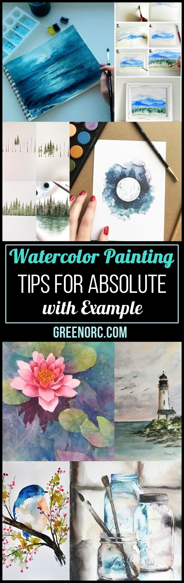Watercolor Painting Tips for Absolute Beginners with Example