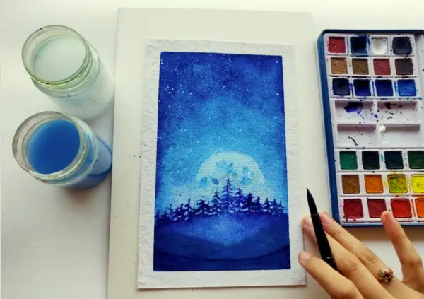 Watercolor Painting Tips for Absolute Beginners with Example